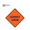 48 in. Survey Crew Sign with Ribs Non-Reflective Orange
