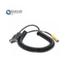 DB9 (9-Pin) to SET (Hirose) Standard Coiled Instrument Cable