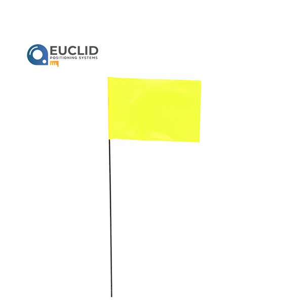 Stake Flags 30″ 4×5 Yellow 100 Bundle 80305