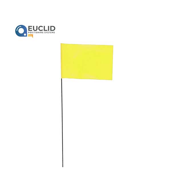 Stake Flags 36″ 4×5 Yellow 100 Bundle 811303